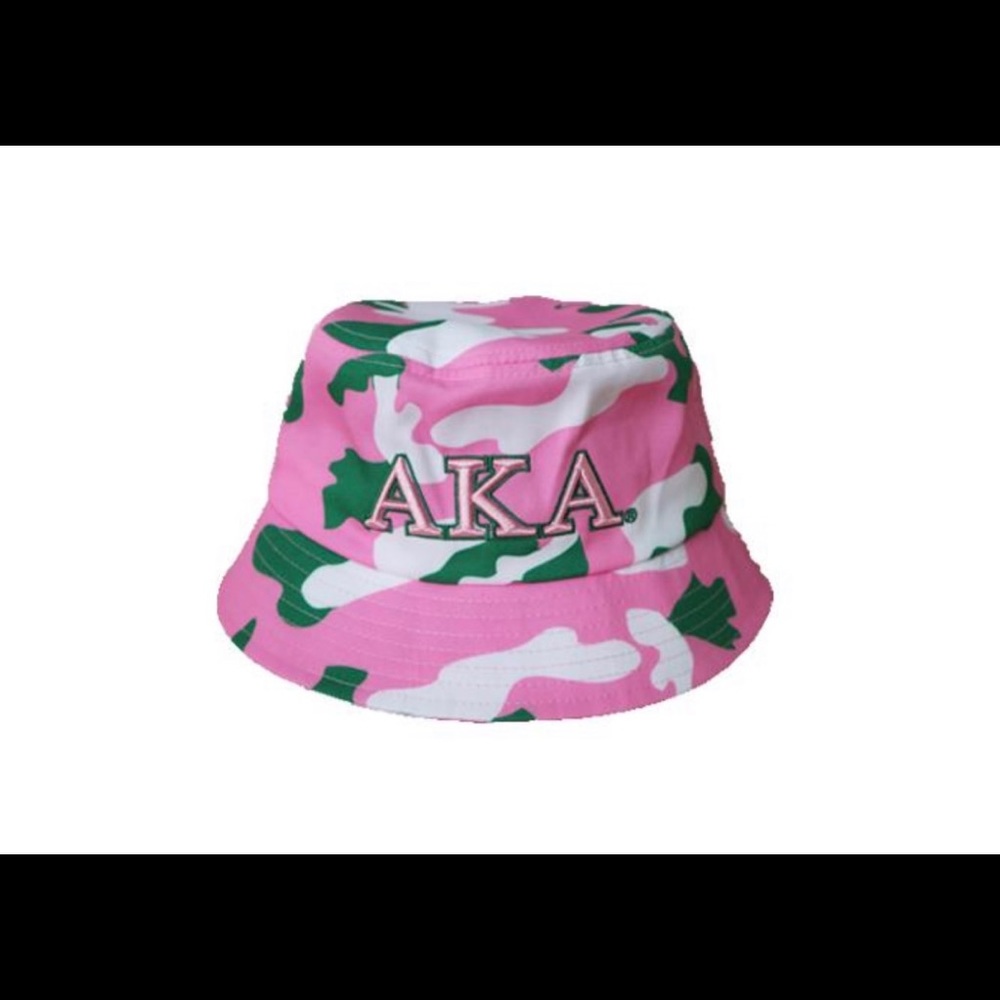 Alpha Kappa Alpha Camouflage Bucket Hat